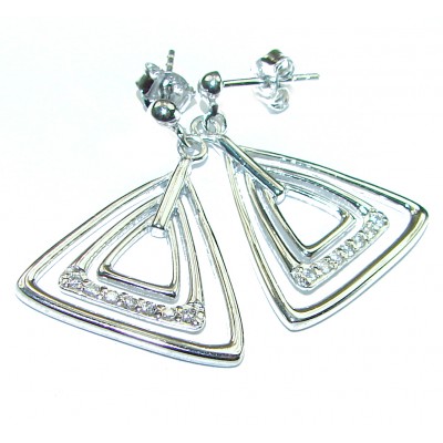 Fancy .925 Sterling Silver made Earrings