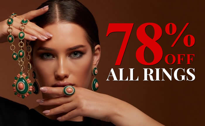 Hot Sale! All Rings 78% Off