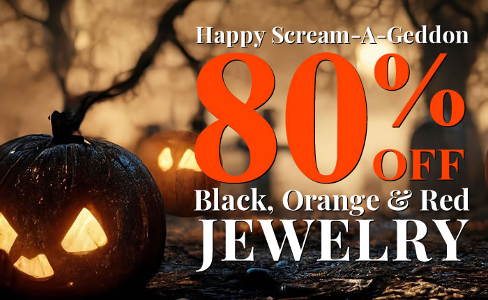 Happy Scream-A-Geddon - Black, Orange & Red Jewelry 80% OFF