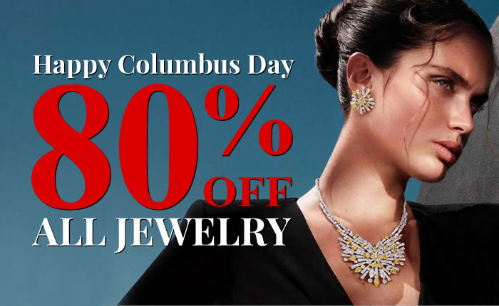 Happy Columbus Day - All JEWELRY 80% OFF