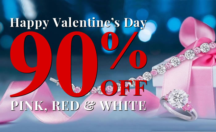 Happy Valentine's Day - Pink, Red & White Color Jewelry 90% OFF