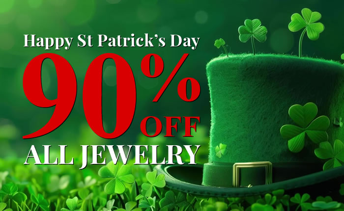 Happy St Patrick's Day - All Jewelry 90% Off