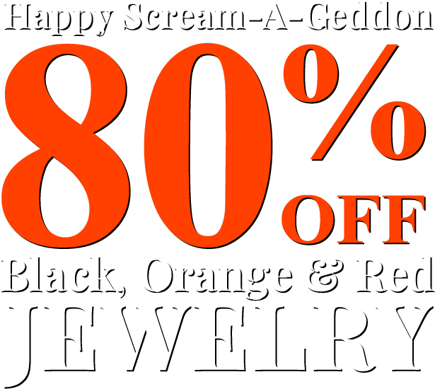 Happy Scream-A-Geddon - Black, Orange & Red Jewelry 80% OFF