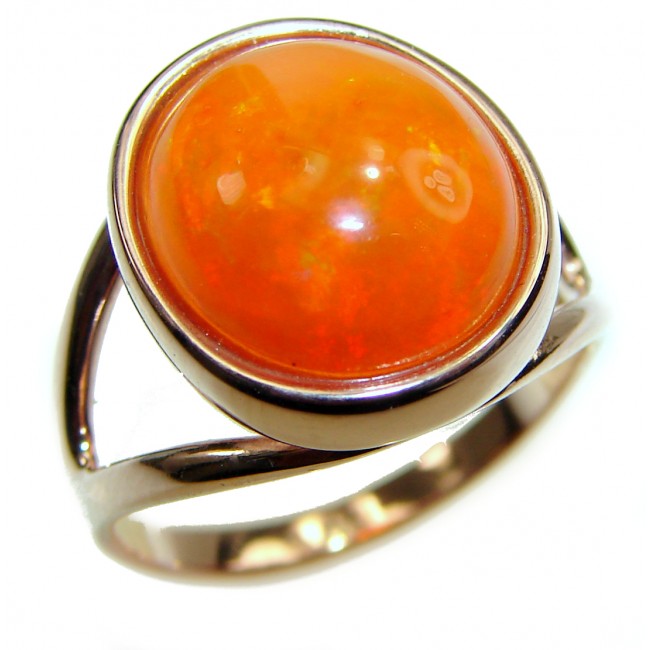 Amazon.com: CiNily Orange Opal Rings for Women White Gold Plated Zircon  Created Garnet Birthstone Women's Ring Size 5: Clothing, Shoes & Jewelry