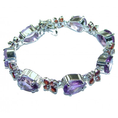Real Beauty authentic African Amethyst .925 Sterling Silver handmade Bracelet