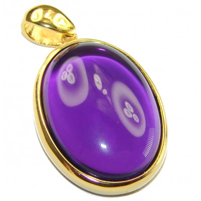 15.5 carat Perfect Amethyst .925 Sterling Silver handcrafted Pendant