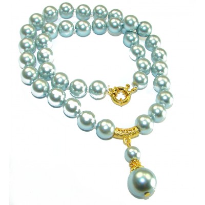 Vintage Beauty Freshwater Pearl 14K Gold over .925 Sterling Silver handcrafted Necklace