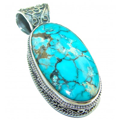 Arizona Dream Natural Turquoise .925 Sterling Silver handmade pendant