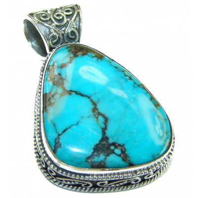 Spirit of Arizona Natural Turquoise .925 Sterling Silver handmade pendant