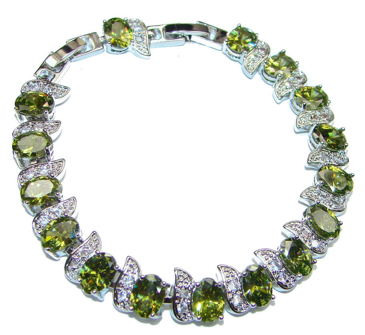 qvc peridot bracelet