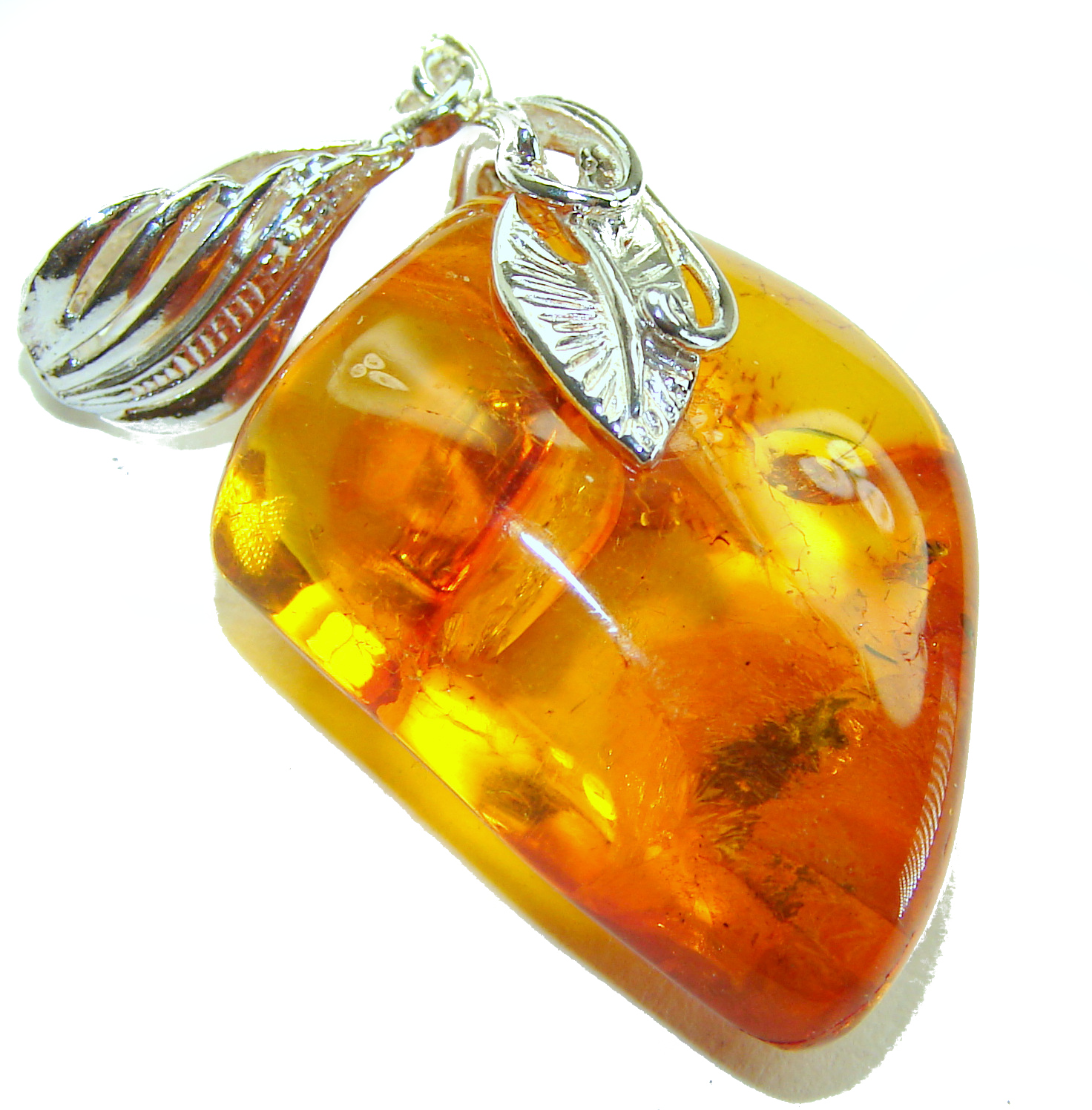 Baltic amber and sterling silver 925, pendant high quality with chain and ring set, ambre, anillo, bernstein, modern, Unique