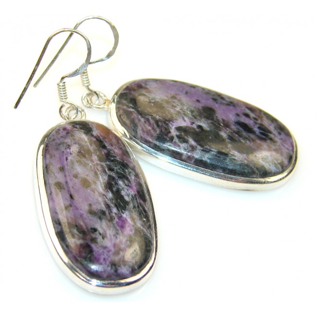 Passion Charoite Sterling Silver earrings