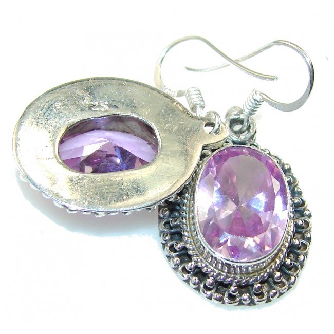 Fun Spark!! Lilac Quartz Sterling Silver Earrings