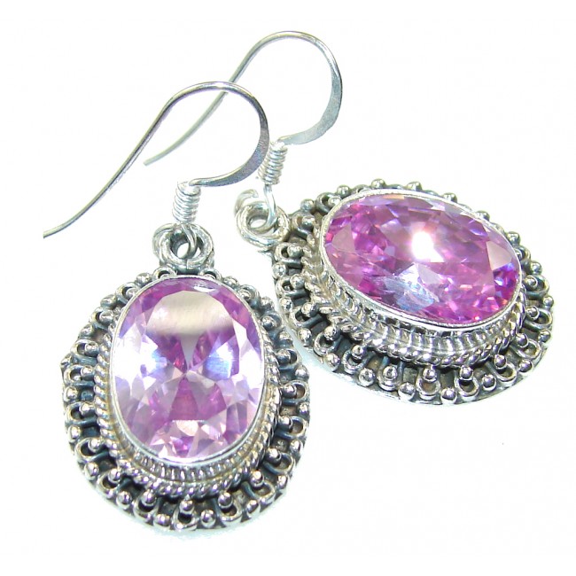 Fun Spark!! Lilac Quartz Sterling Silver Earrings