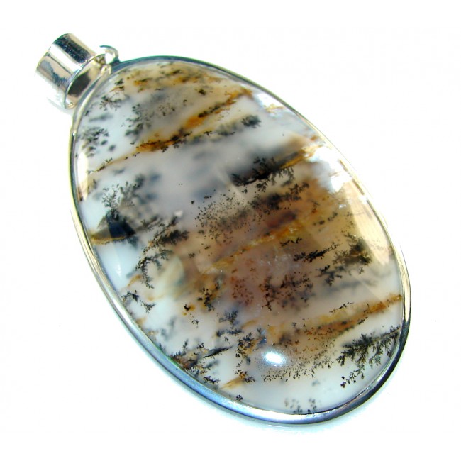 Fashion!! Scentic Agate Sterling Silver Pendant