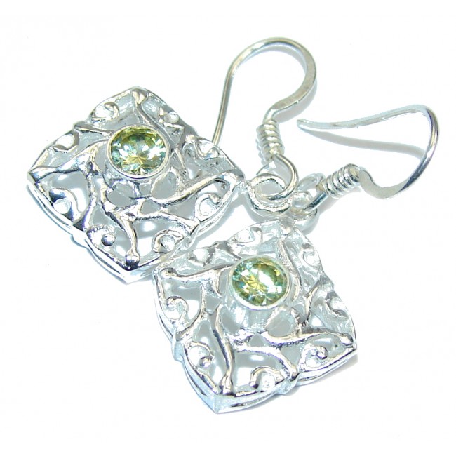 Amazing Peridot Sterling Silver Earrings