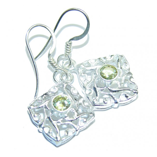 Amazing Peridot Sterling Silver Earrings