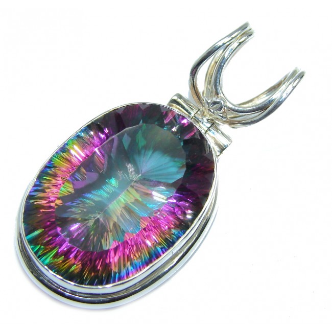 Amazing Magic Topaz Sterling Silver Bali made Pendant