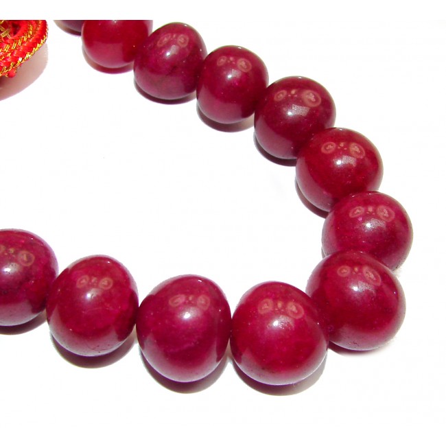 Huge Incredible Ruby Beads 16-18 inches necklace