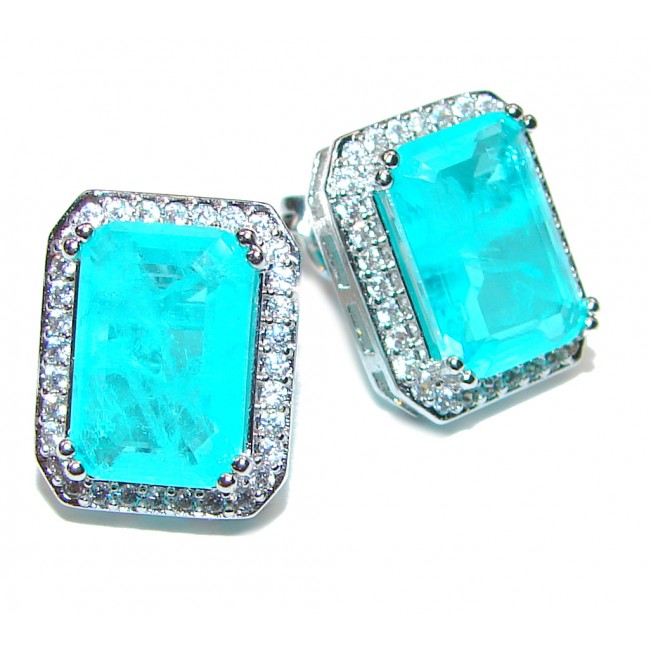 Paraiba tourmaline 925 factory sterling silver handmade