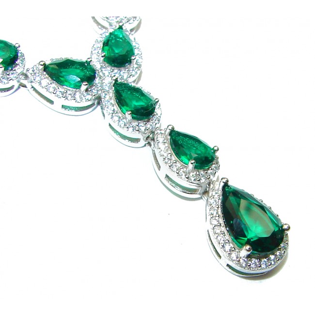 Elegant Natural Chrome Diopside .925 Silver handcrafted Necklace