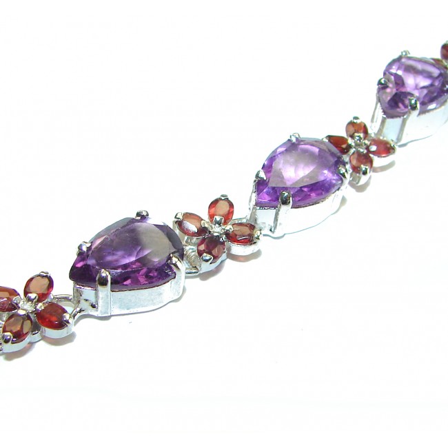 Real Beauty authentic African Amethyst .925 Sterling Silver handmade Bracelet