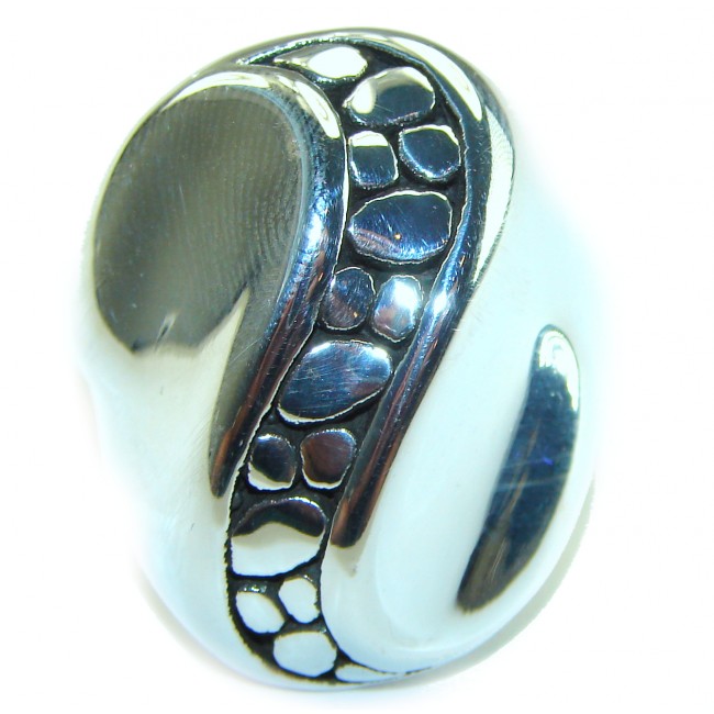 Natural Beauty Italy Made Silver Sterling Silver ring s. 6