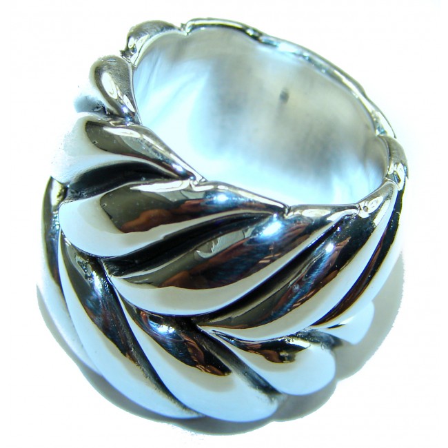 Natural Beauty Italy Made Silver Sterling Silver ring s. 6 1/4