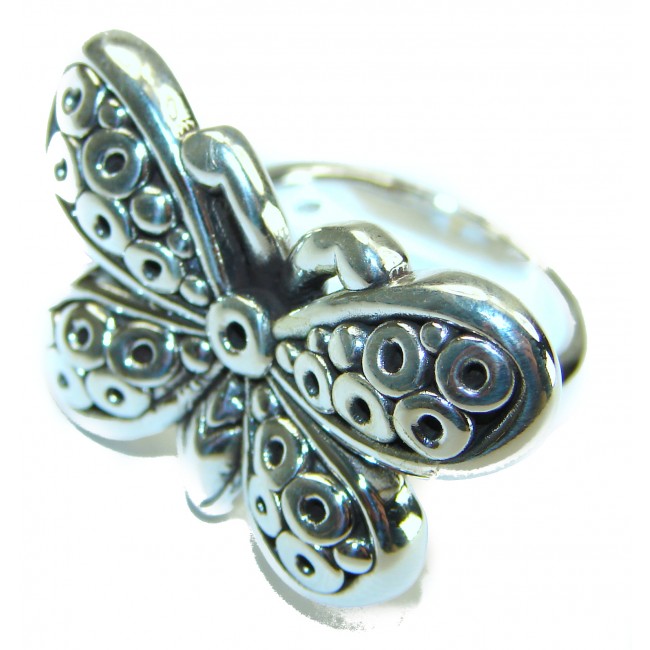 Silver Butterfly Italy Made Silver Sterling Silver ring s. 8