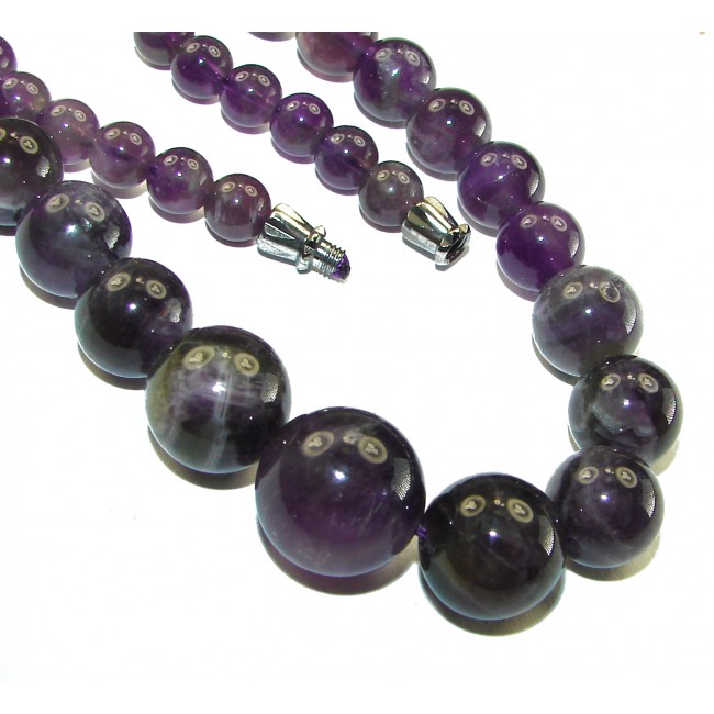 A Stone of Peace authentic Amethyst .925 Sterling Silver handmade necklace