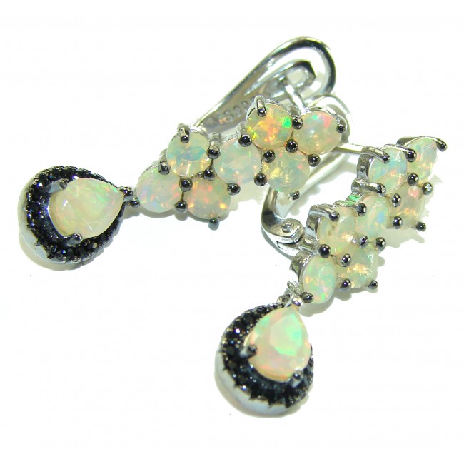 Authentic Ethiopian Opal Spinel .925 Sterling Silver handmade earrings