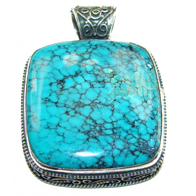 Arizona Dream Large Natural Natural Turquoise .925 Sterling Silver handmade pendant