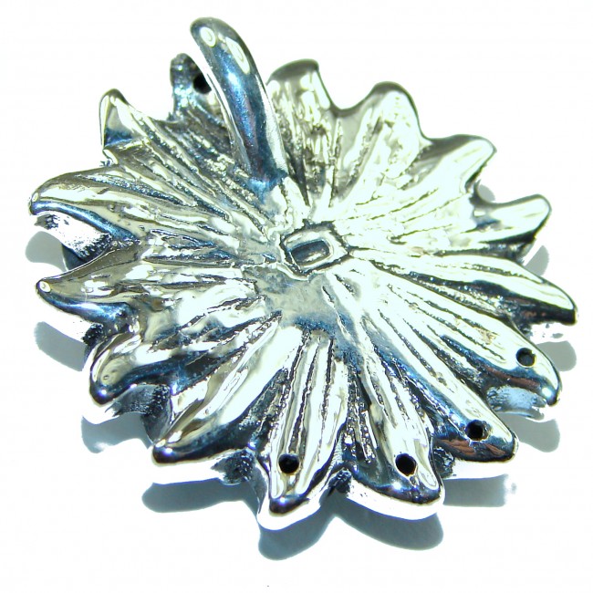 Sterling Sunflower .925 Silver Bali handmade Pendant