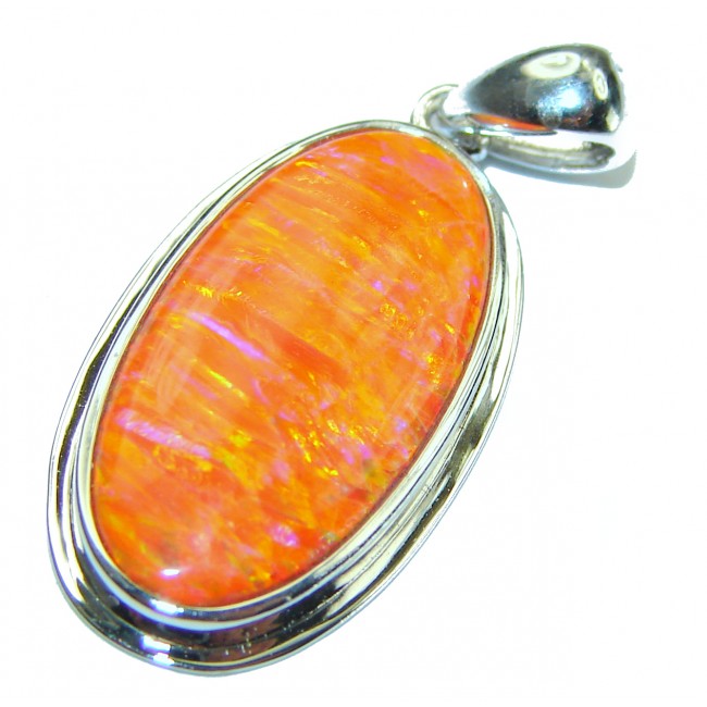 Authentic Doublet Opal .925 Sterling Silver handmade Pendant