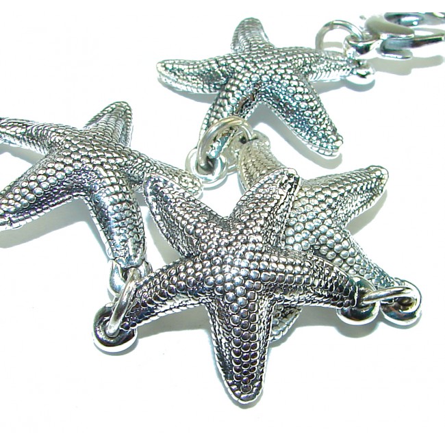 Italy made Starfish Bracelet in best quality .925 Sterling Silver