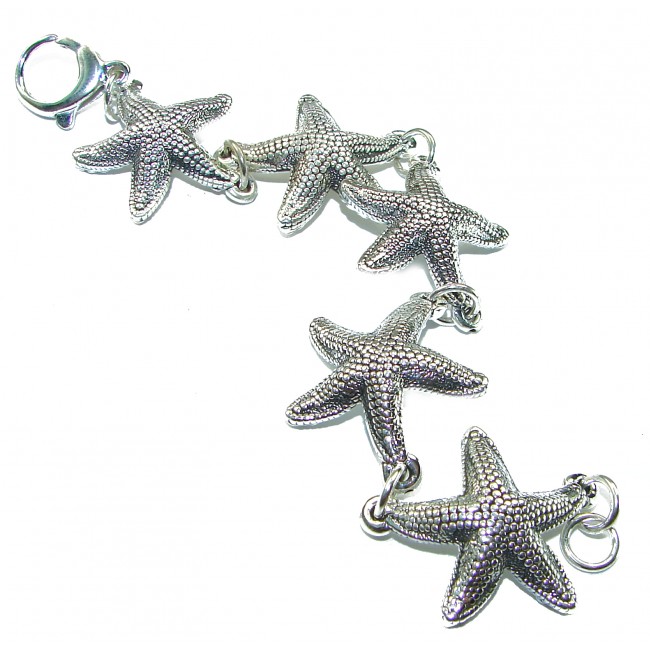 Italy made Starfish Bracelet in best quality .925 Sterling Silver