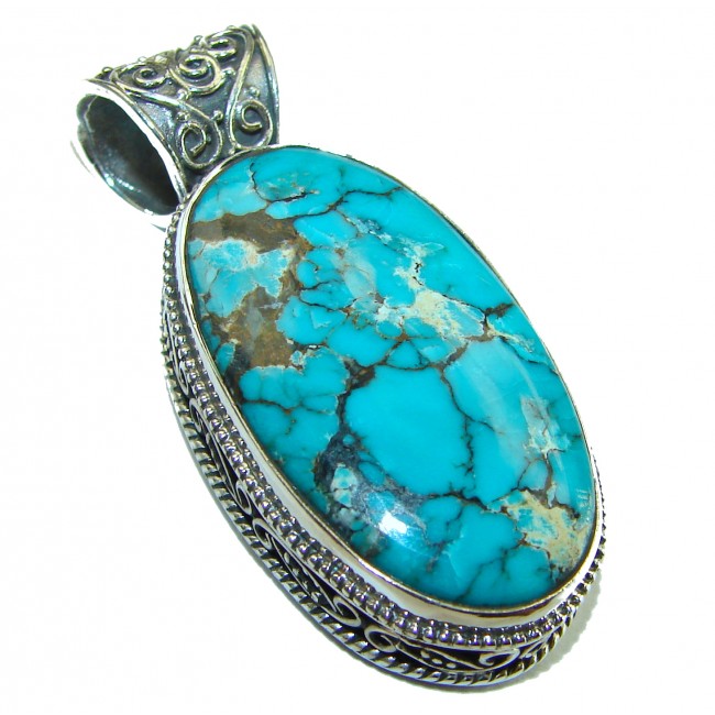 Arizona Dream Natural Turquoise .925 Sterling Silver handmade pendant