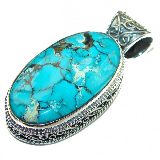 Arizona Dream Natural Turquoise .925 Sterling Silver handmade pendant