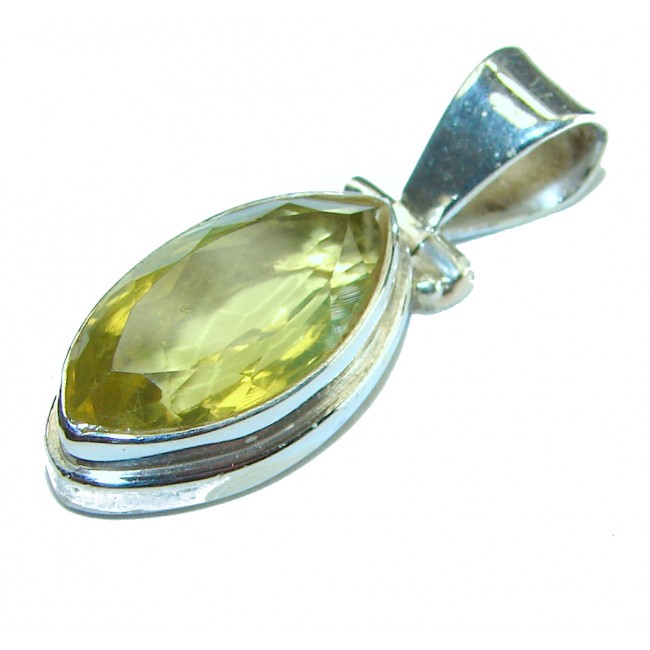 Citrine .925 Sterling Silver handmade Pendant