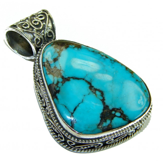 Spirit of Arizona Natural Turquoise .925 Sterling Silver handmade pendant