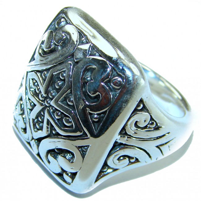 Celtic Cross Bali made .925 Sterling Silver ring size 8 1/4