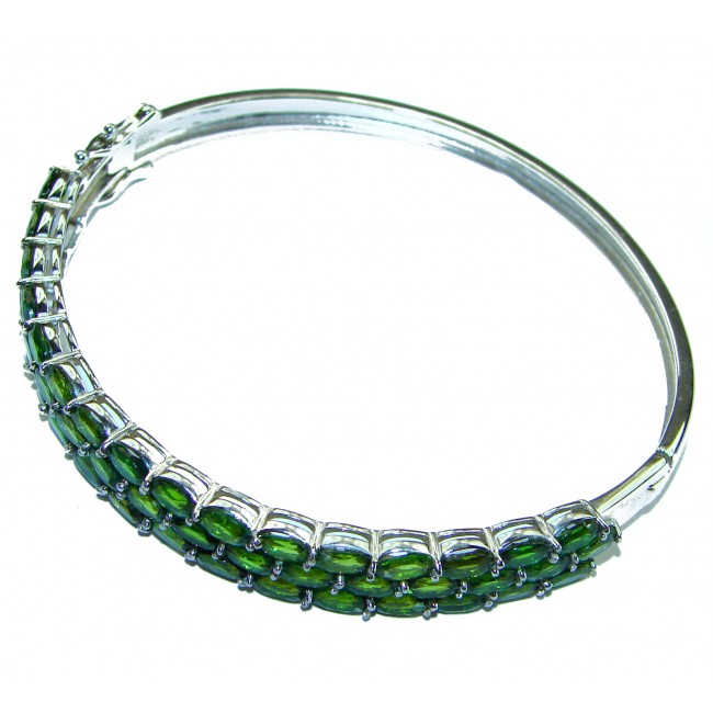 Chrome Diopside .925 Sterling Silver handcrafted bracelet