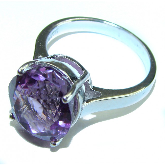 Spectacular Amethyst .925 Sterling Silver Handcrafted Ring size 7 1/2