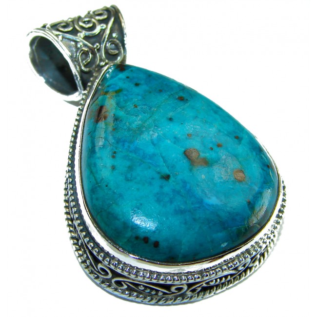 Spirit of Arizona Natural Turquoise .925 Sterling Silver handmade pendant