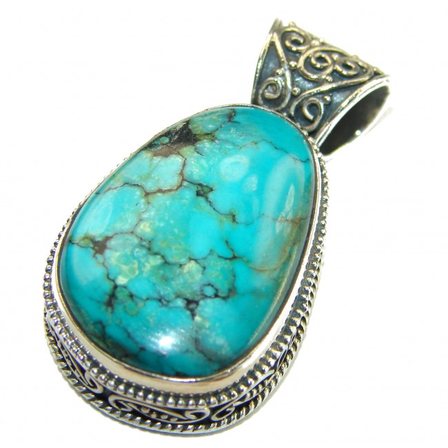 Spirit of Arizona Natural Turquoise .925 Sterling Silver handmade pendant