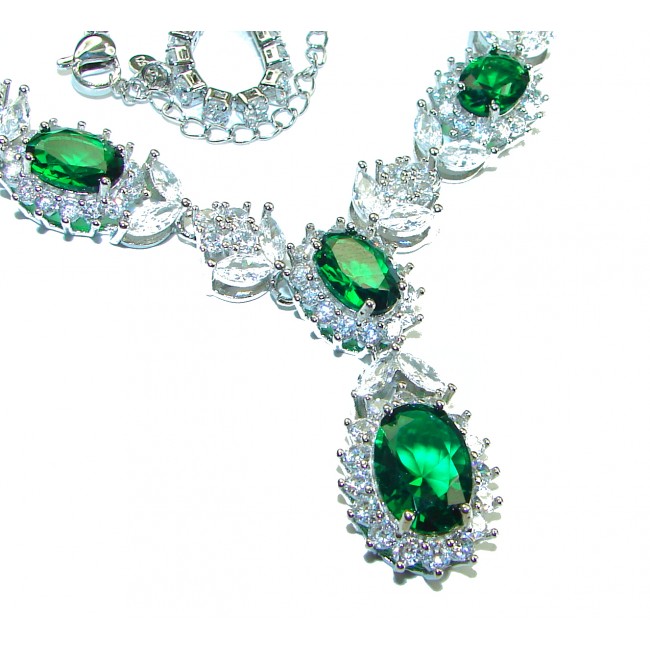 Elegant Natural Chrome Diopside .925 Silver handcrafted Necklace