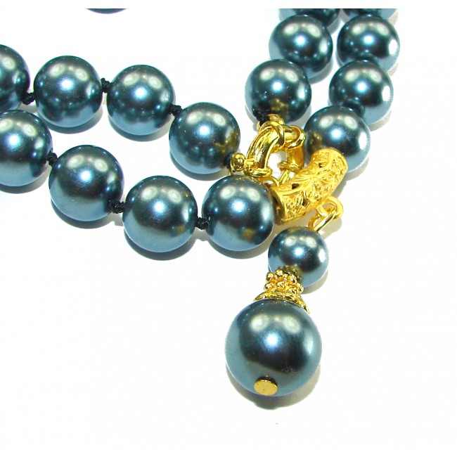 Vintage Beauty Freshwater Pearl 14K Gold over .925 Sterling Silver handcrafted Necklace