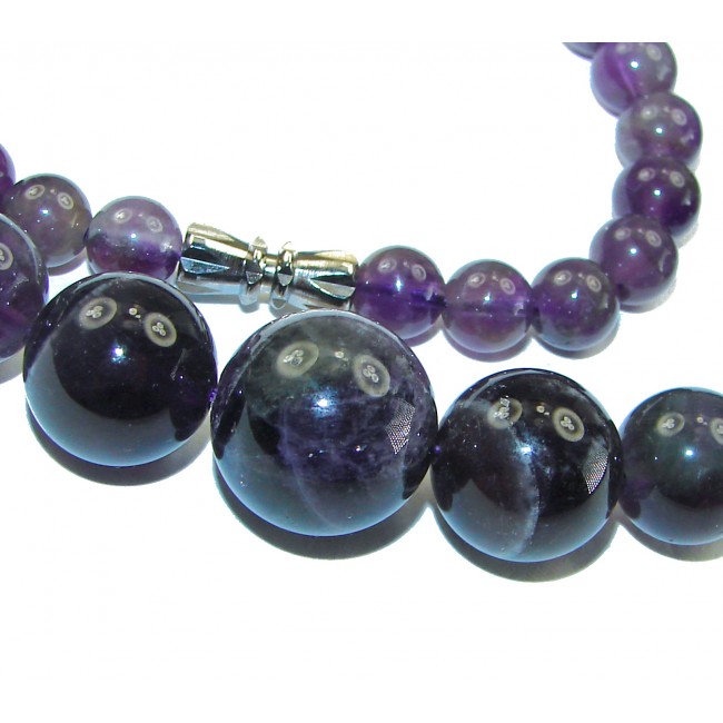 A Stone of Peace authentic Amethyst .925 Sterling Silver handmade necklace