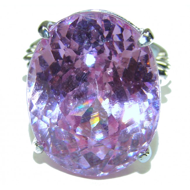 Amazing Lilac Amethyst .925 Sterling Silver handcrafted ring s. 6