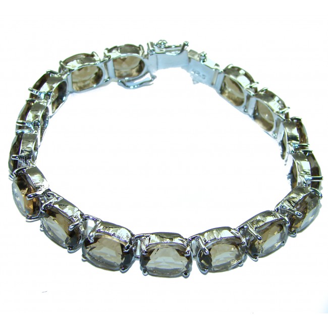 Sands Of Time Smoky Topaz .925 Sterling Silver handmade Bracelet